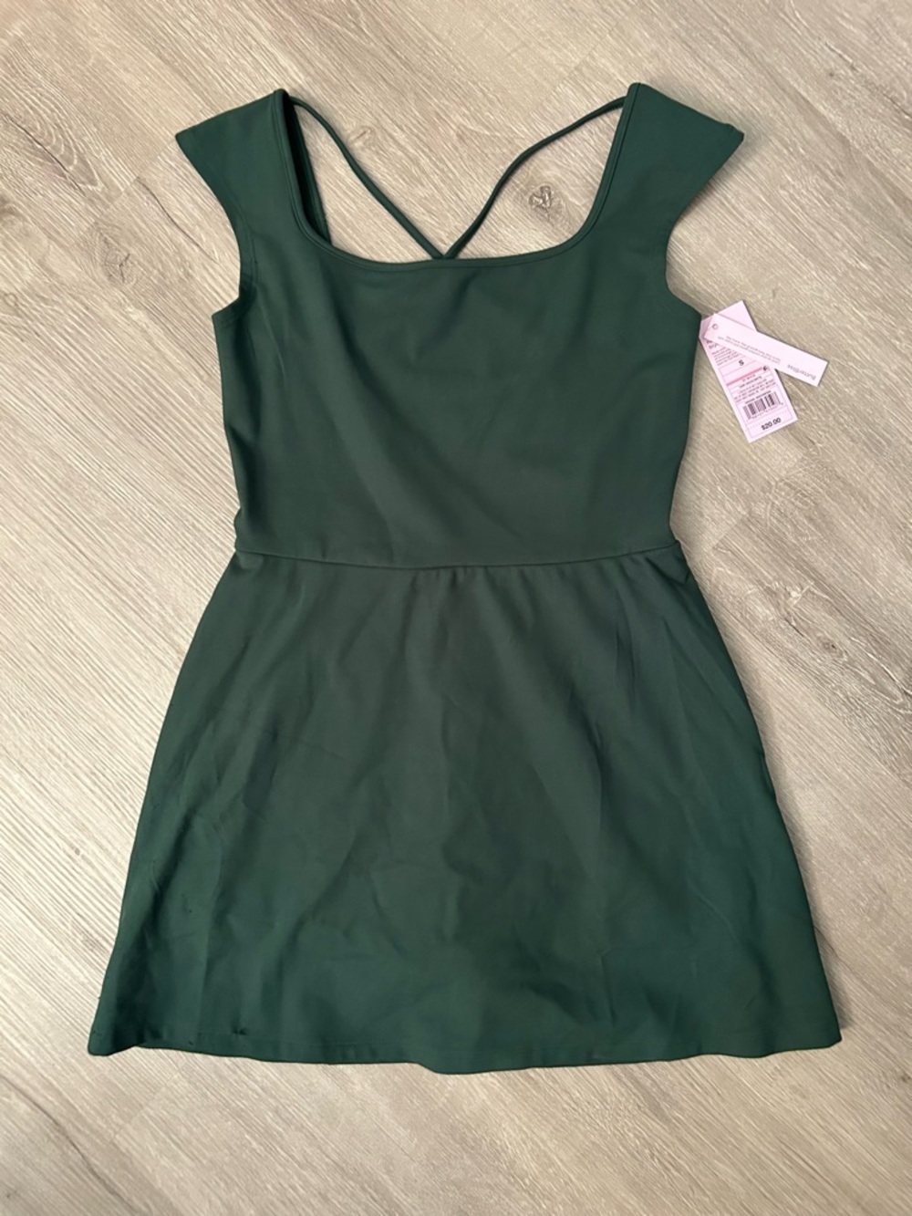 Women’s Wild Fable Dark Green Scoop Neck Fit & Flare Dress